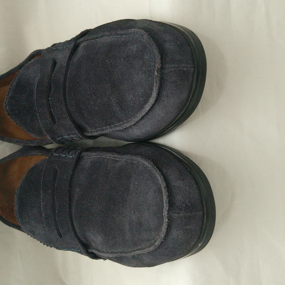Doucal's Penny-slot suede slip on loafer dress shoes men's Sz 42 made in Italy - Picture 6 of 15